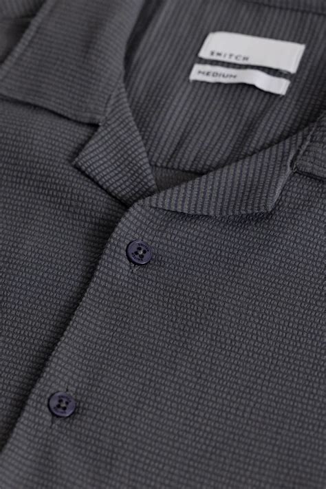 Buy Men's Daphne Charcoal Grey Plain Shirts Online | Snitch – SNITCH