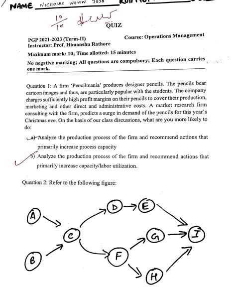 OM Term 2 Nevin - SSKDKDK -OUIZ PGP 2021-2023 (Terin-11) Instructor ...