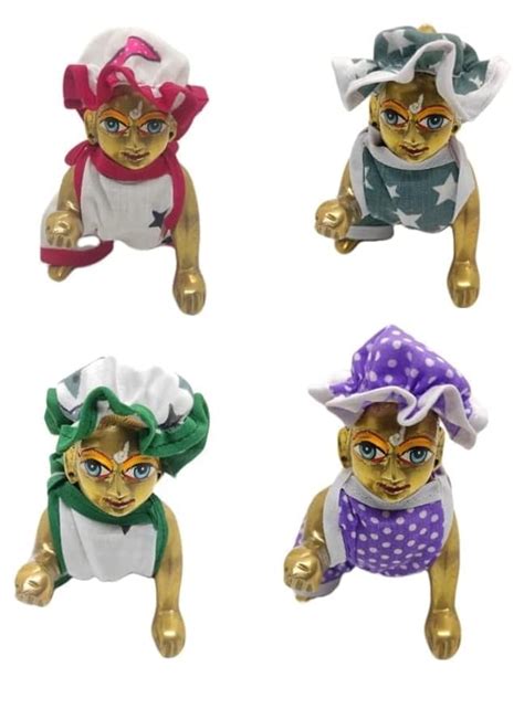 Shree Sai Kirpa Laddu Gopal Dangri Suit, Cotton Night Suit for ladoo ...