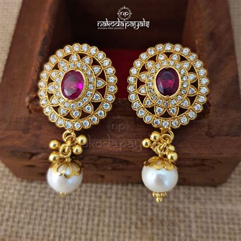 Silver Gold Plated Earrings – Page 26 – Nakoda Payals