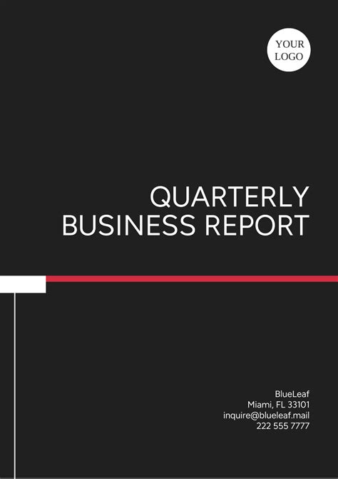 Business Quarterly Report Template - Ablebionics