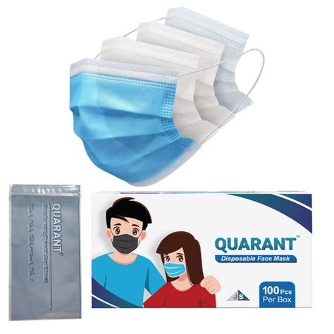 Quarant Surgical Face Masks for Men and Women - 3 Ply Masks, 4 Ply ...