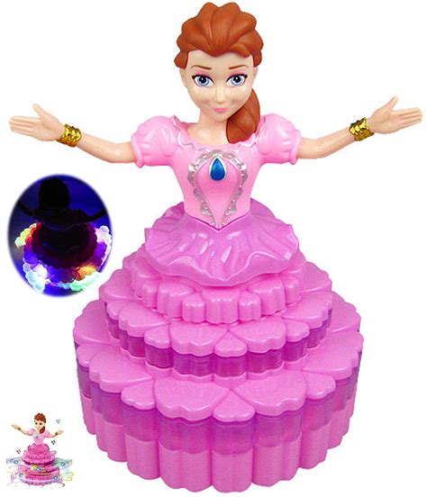 BSBDA Rotating Princess Doll with Music,Dancing, Rotating and 3D ...