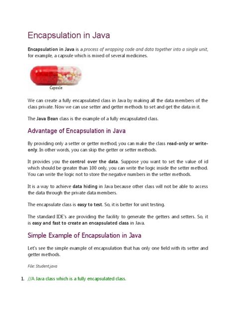 Cheat Sheet Encapsulation Java 的图像结果