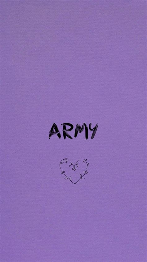 Download Purple Heart Bts Army Girl Wallpaper | Wallpapers.com