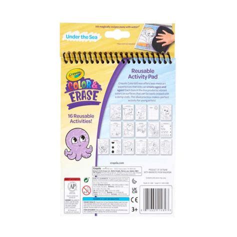 Crayola Color and Erase Reusable Activity Pad with Markers — Toycra