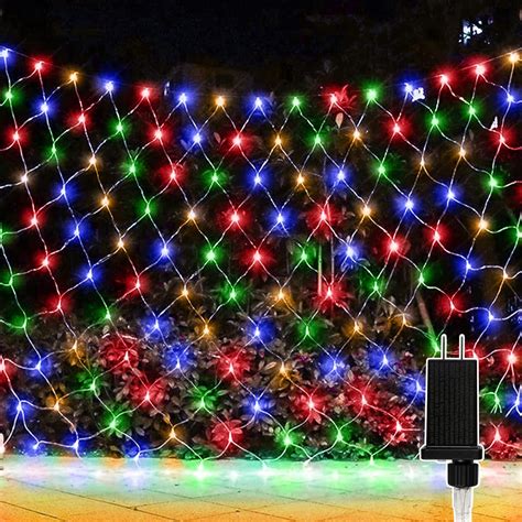 Anycosy 390 LED Christmas Net Lights,13x5ft Mesh String Lights,8 Modes ...