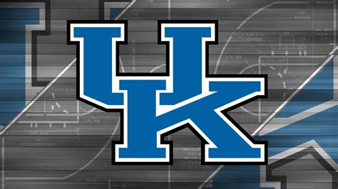 Download Kentucky Wildcats Logo On A Blue Background Wallpaper ...