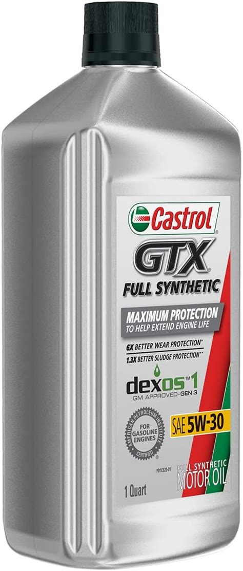 Buy Castrol GTX Full Synthetic 5W-30 Motor Oil, 1 Quart (Pack of 6 ...
