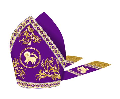 Roman Mitre with Liturgical Motif and Trims – JOHA VESTMENTS