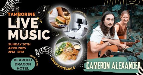 Cameron Alexander Duo live! FREE MUSIC EVERY WEEKEND at Bearded Dragon ...