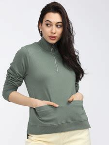 Tokyo Talkies Full Sleeve Solid Women Sweatshirt - Buy Tokyo Talkies ...