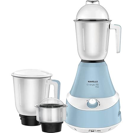 Buy Havells Energia 750 Watt Mixer Grinder with 4 Jar (Blue), (Model ...