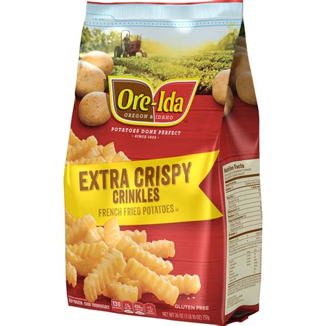 Ore-Ida Extra Crispy Crinkles French Fries Fried Frozen Potatoes 26 oz ...