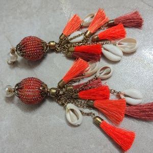 Buy 2 Pcs Cowrie Tassel, Silk Tassel, Chain Tassel, Purse & Handbag ...