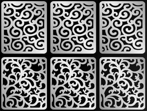 Buy Homely 6 PCS/LOT Vinyls Hollow Nail Stencil Sticker Reusable ...