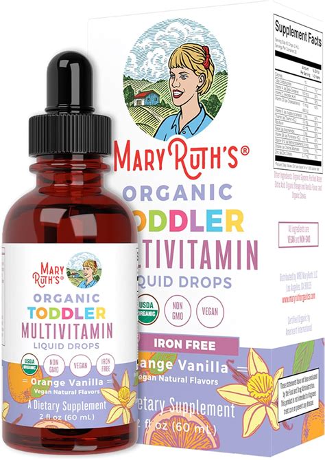 Buy Multivitamin & Multimineral for Toddlers by MaryRuth's | USDA ...