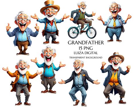 Funny Old Man Clipart PNG, Funny Grumpy Old Man, Happy Man Clipart ...
