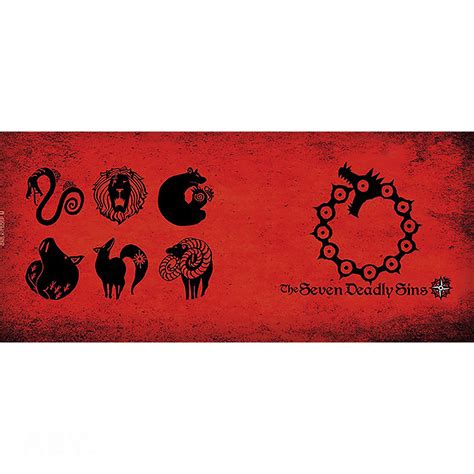 Seven Deadly Sins - Symbols Mug | The Seven Deadly Sins | Elbenwald