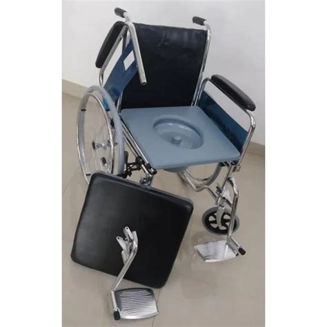 Ezra Plus Commode Wheelchair with Detachable Armrest And Footrest @9999