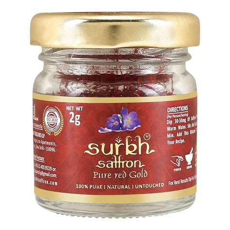 Surkh Saffron - 100% Pure, Natural I Premium Pack - A++ Grade I ...