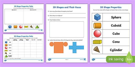 3D Shapes And Properties
