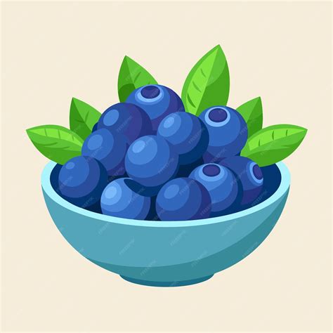Blueberries clip art and vector design with a white background ...