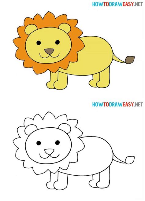 Lion Drawing Tutorial 的图像结果