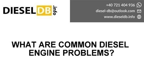 Image result for Diesel Engine Problems