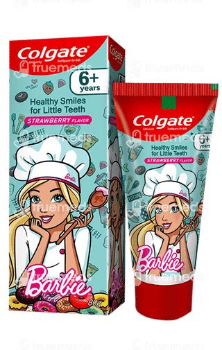 Colgate Anticavity For Kids Barbie Strawberry Flavour 6 Plus Years ...