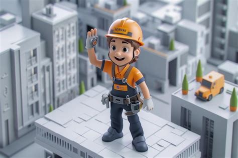 Building Worker Cartoon 的图像结果
