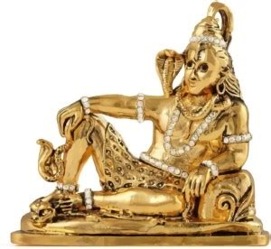 Relicon Lord Shiv Idol | Shankar Idol | Shiva Idol (R-112) Gold Metal ...