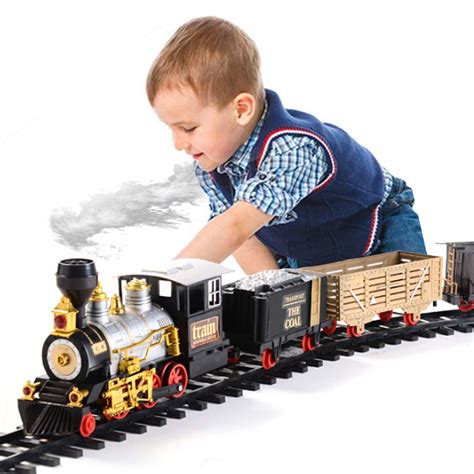 Buy FXQIN Christmas Train Set for Kids Railway Tracks Sets Battery ...