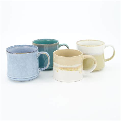 Petrolfarbene Vega Tasse aus Keramik mit reaktiver Glasur - TK Maxx de