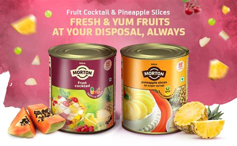 Morton Fruit Cocktail & Pineapple Slices Combo | No Preservatives ...