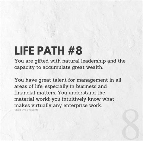 Numerology Life Path 8