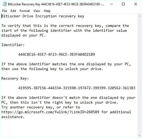 BitLocker Recovery Code Windows 1.0 的图像结果
