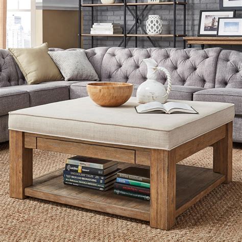 Styling Your Living Room With An Ottoman And Coffee Table Combo ...