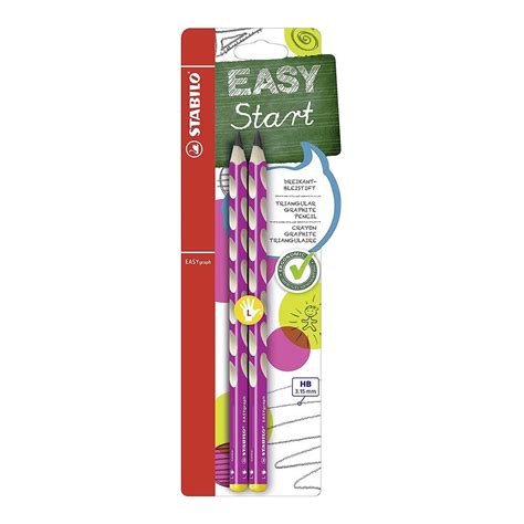 Stabilo | Easygraph Pencil | 2 Pack | Left Handed | HB Blue - SCOOBOO ...