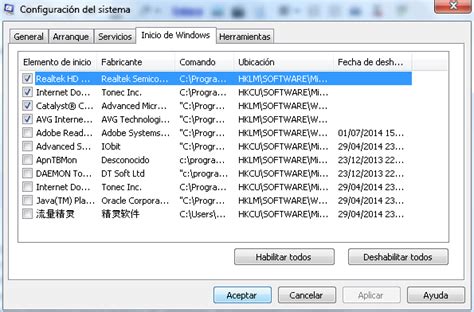 Configurar Inicio Programas Windows 的图像结果