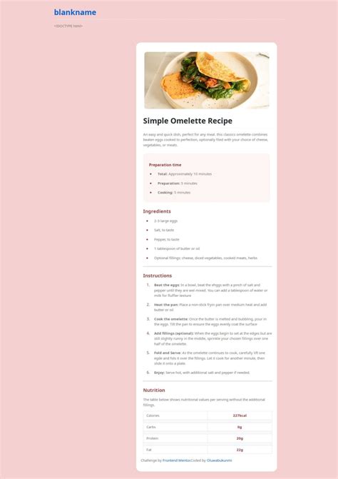 Image result for Freecodecamp Build a Recipe Page HTML