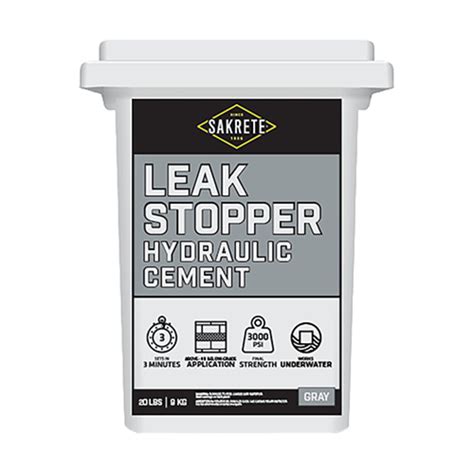 Sakrete Leak Stopper Hydraulic Cement Gray 50 lb. (36 bag/pallet) | SiteOne US