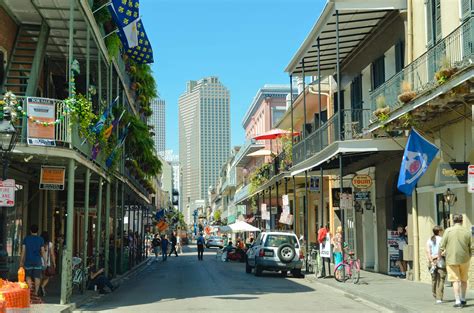View of Buildings in the French Quarter and the Place St. Charles in ...