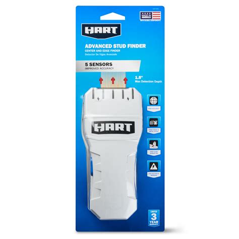 Hart Advanced 5-LED Electronic Stud Finder, AAA Battery Powered, Not ...