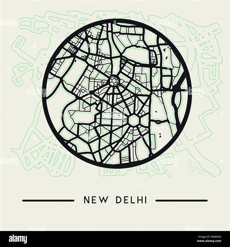 Delhi city map hi-res stock photography and images - Alamy