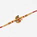 Spiritual OM Rakhi with Roli Chaval and Rakshabandhan Gift Card For Me ...