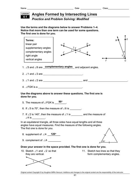 Image result for Intersecting Lines Angles