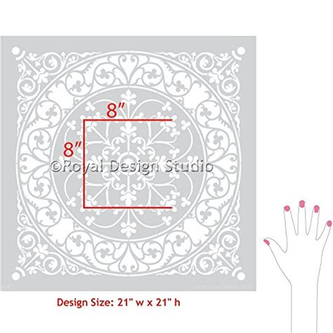 Large Tile Stencil for Painting Wall Pattern or Custom Floor Pattern ...