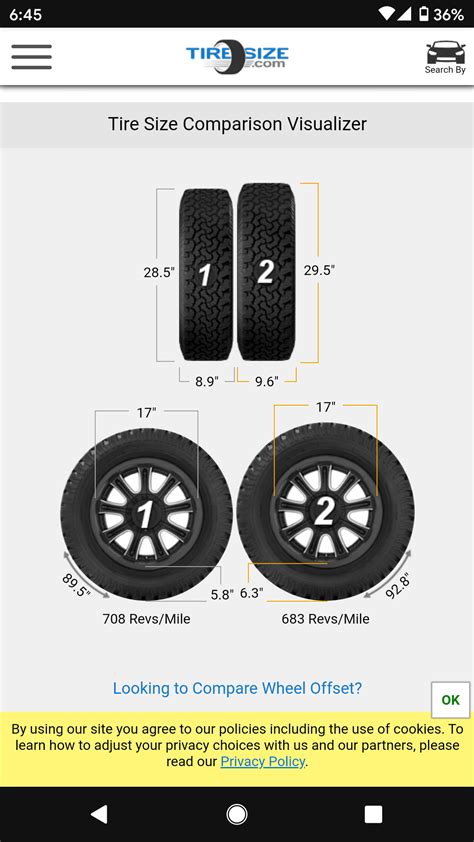 who's running 245/65R17 tires? | MaverickTruckClub - 2022+ Ford ...