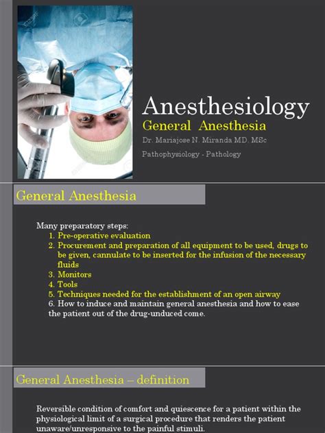 General Anesthesia Full Procedure 的图像结果